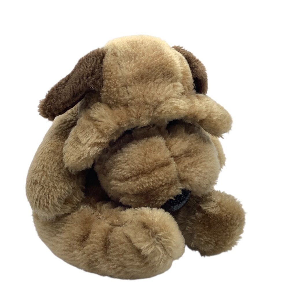 Vtg‎ 1986 Plush Puppy Sharpei Stuffed Animal Raffoler 9” Wrinkles Made In Korea